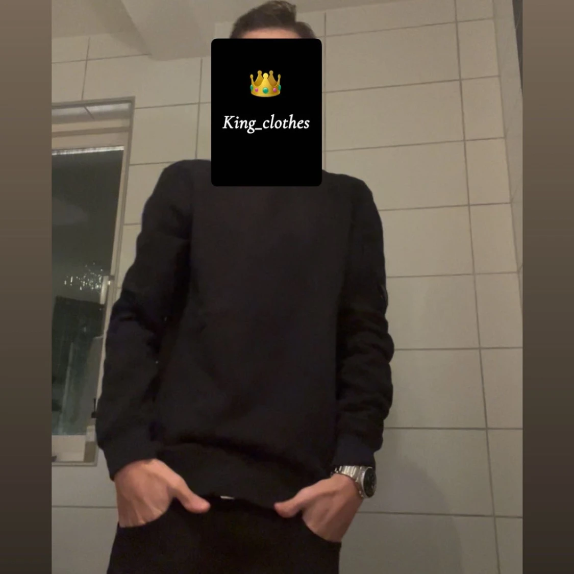 Svart sweatshirt från C.P. Company✨ - 1