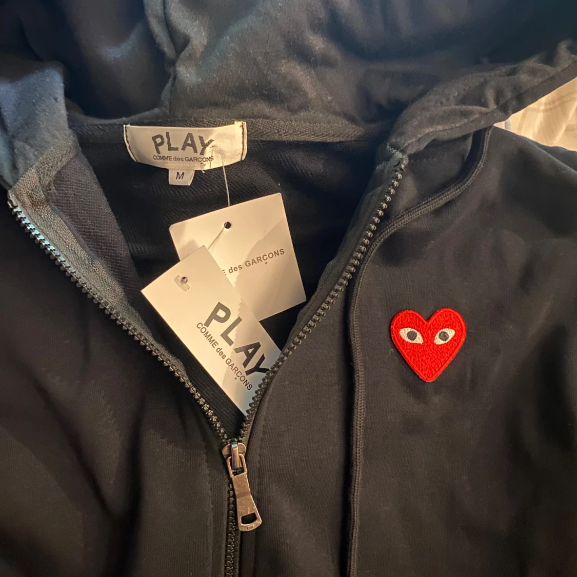 Svart hoodie Comme des Garçons Play - 1