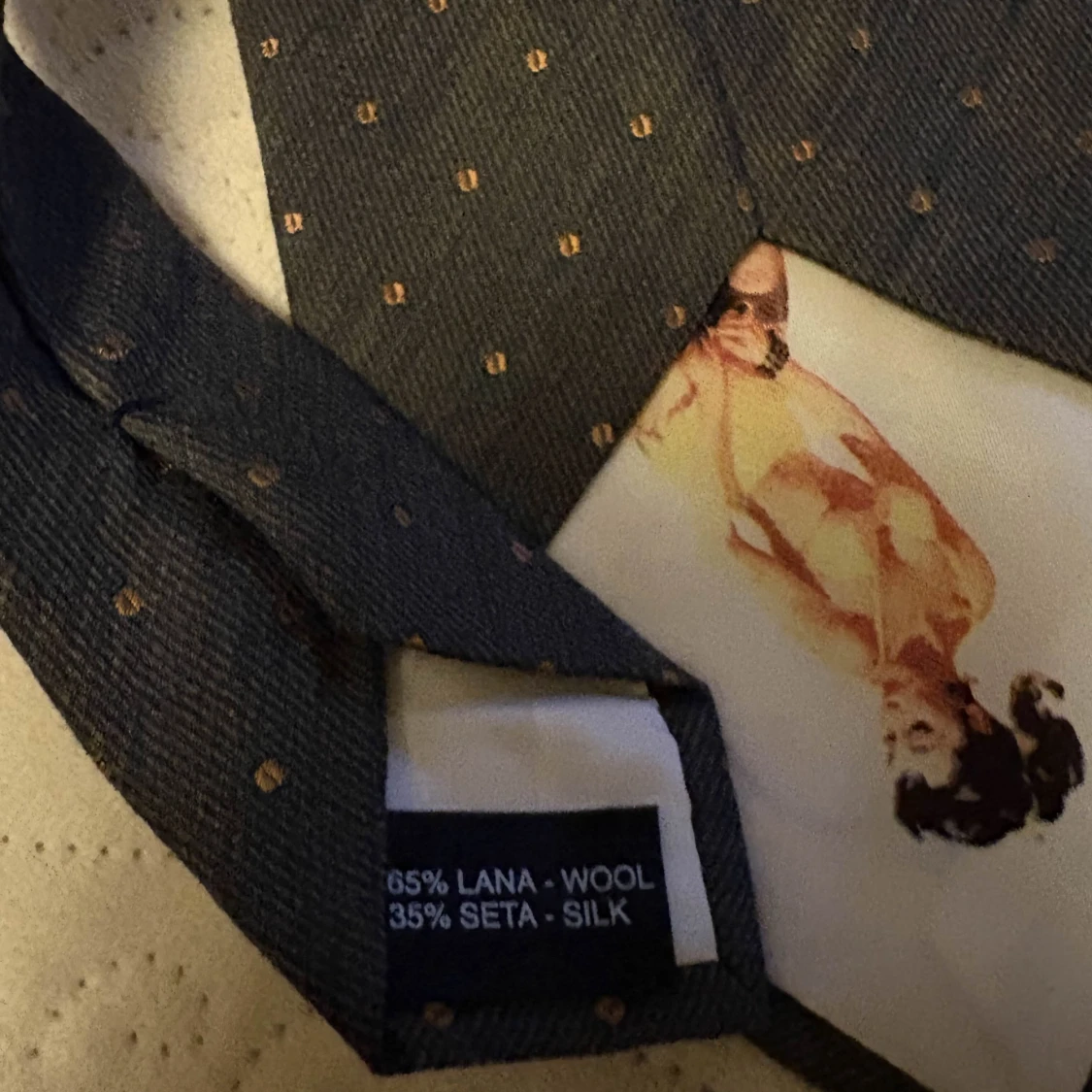 Dolce & Gabbana – Svart slips med diskreta prickar - 2