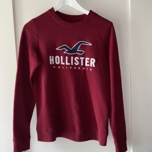 Hollister sweatshirt - Vinröd hollister sweatshirt. Endast testad, köpt i USA som present men var fel storlek. 