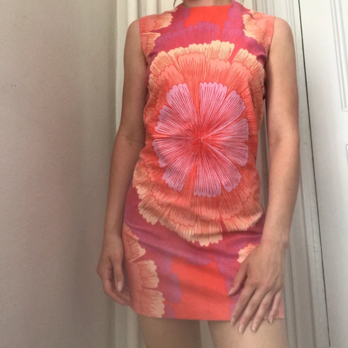 Mönstrad 60-tals klänning