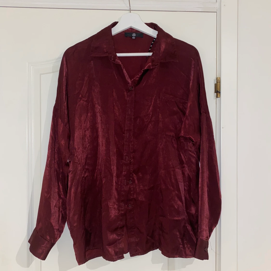 Vintage feel siden skjorta stl.36