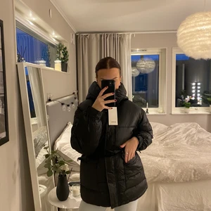 Bershka jacka - Säljer denna jacka från bershka som är i stort sätt slutsåld överallt, jättefin enligt mig🤎 säljer pga att jag köpte två, oanvänd därav lappen😄 storleken kan folk ha som har xs-s då den är lite oversized