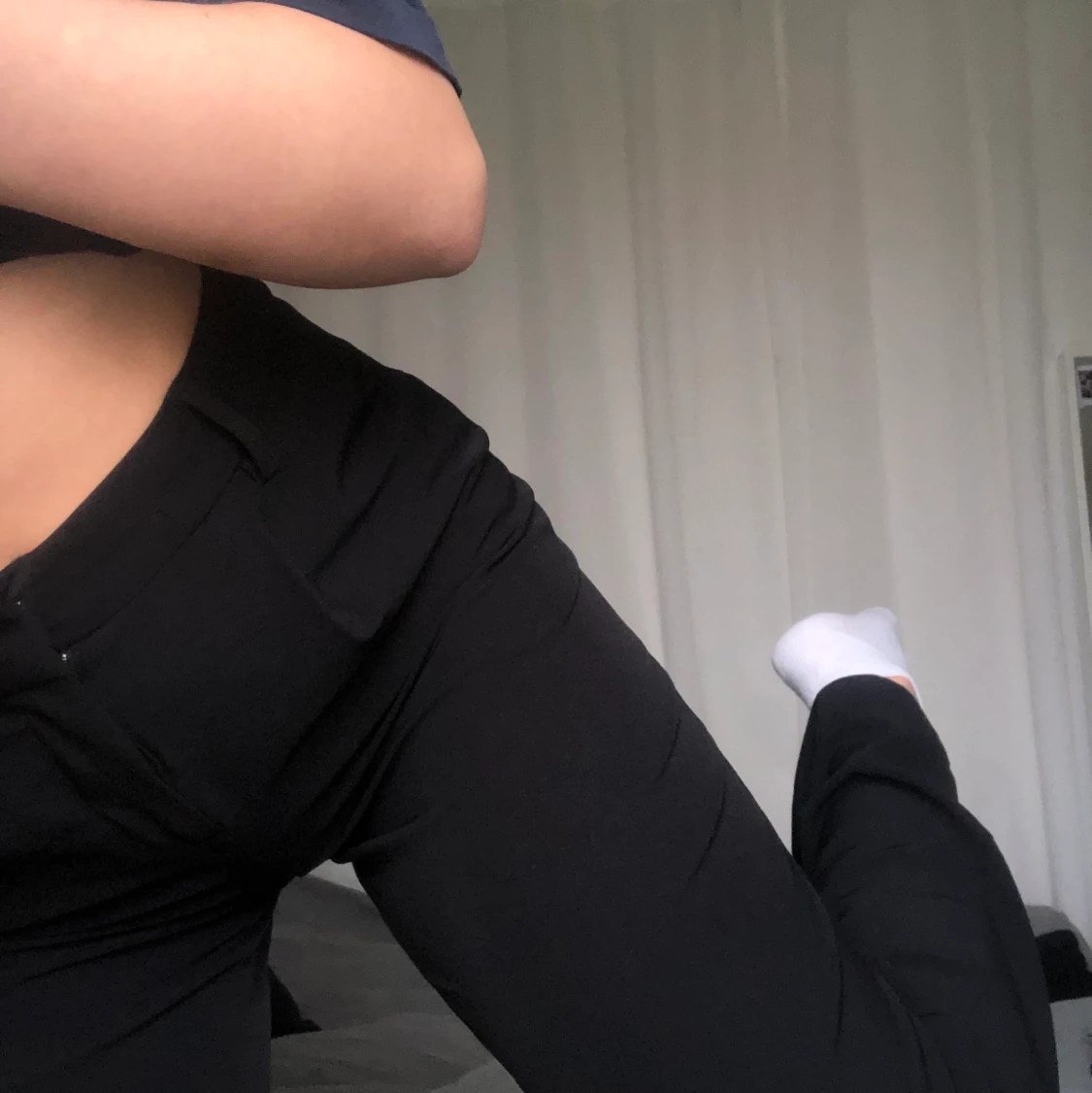 Svart Kostymbyxor  - 90