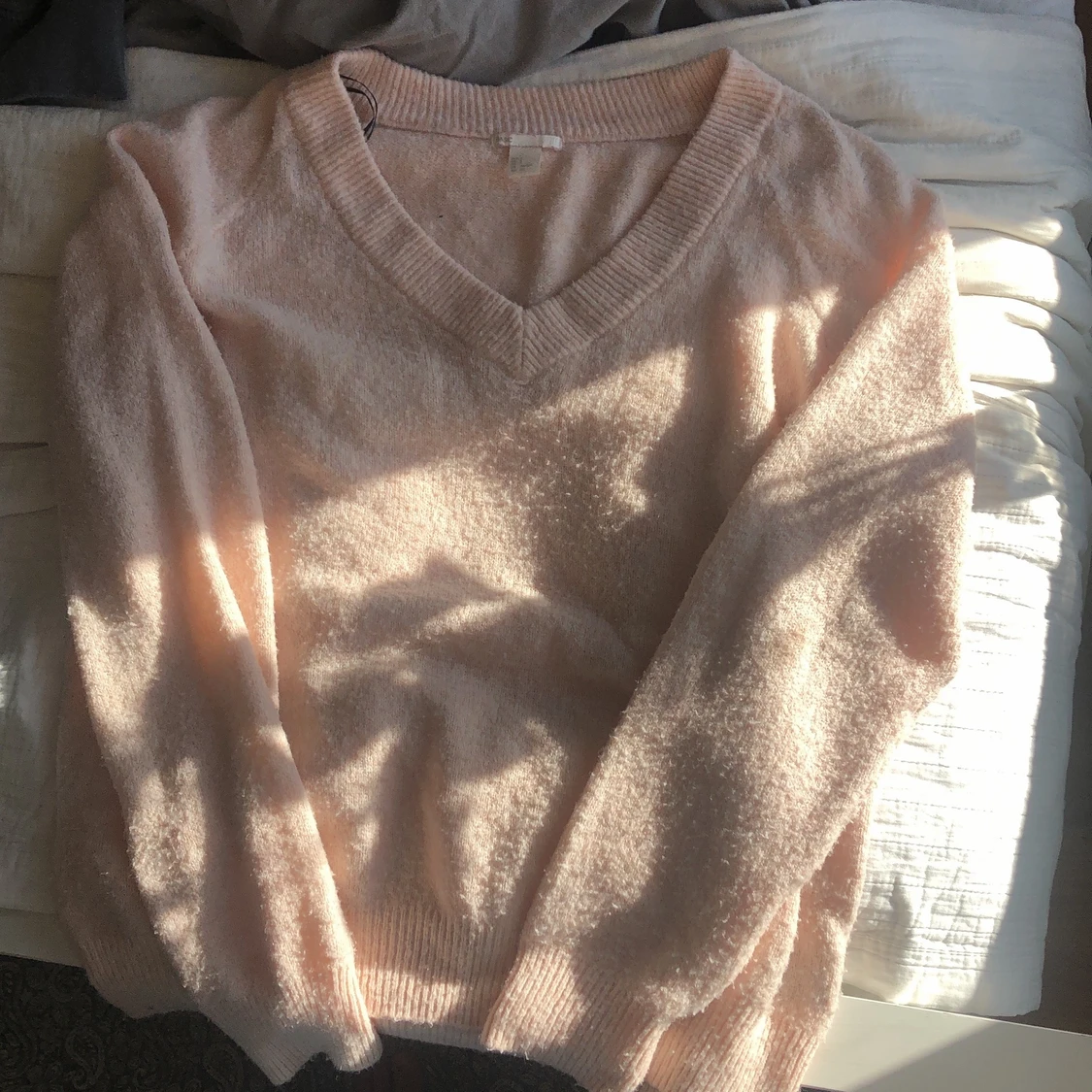 Ljusrosa stickad - 90