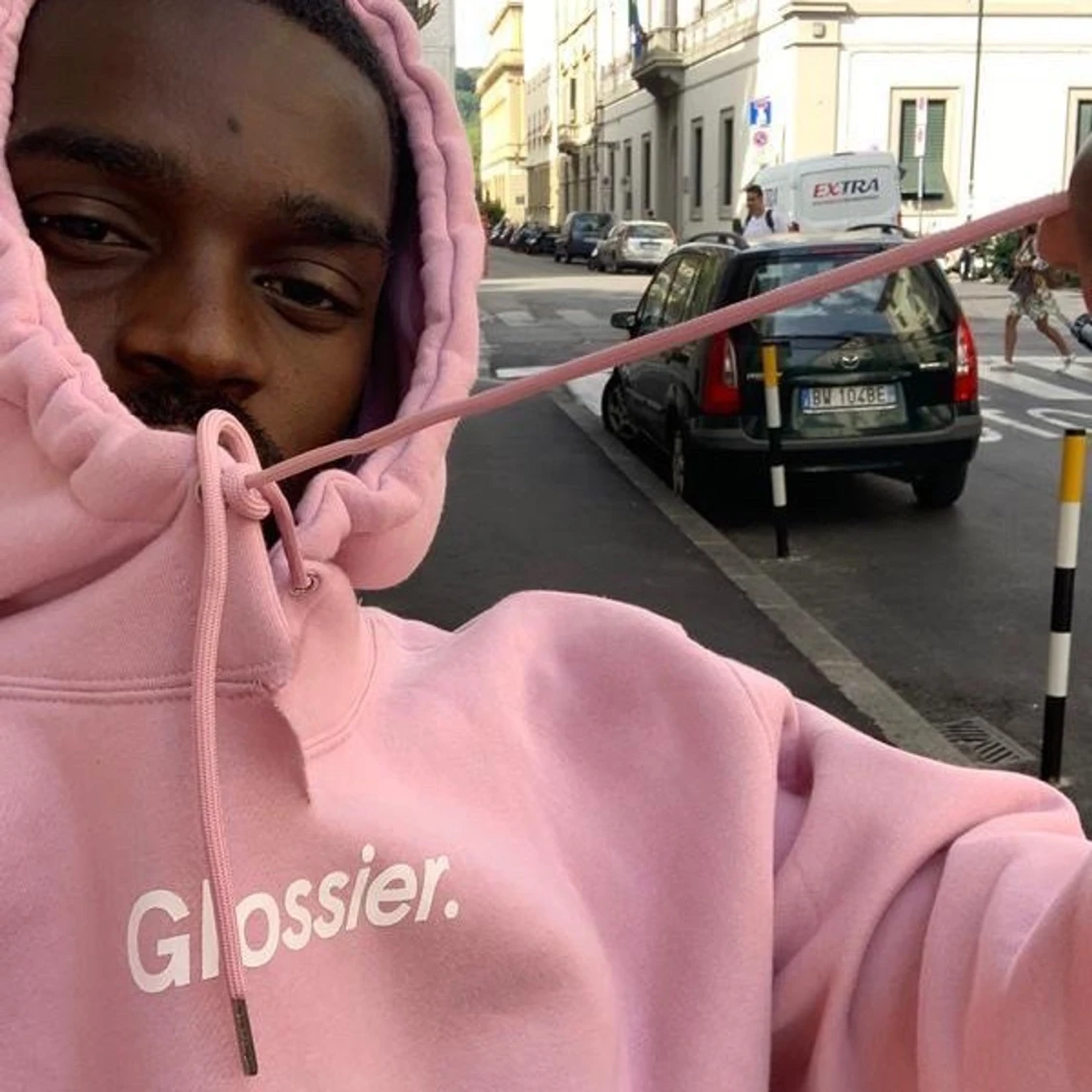 Glossier hoodie strl M  - 90