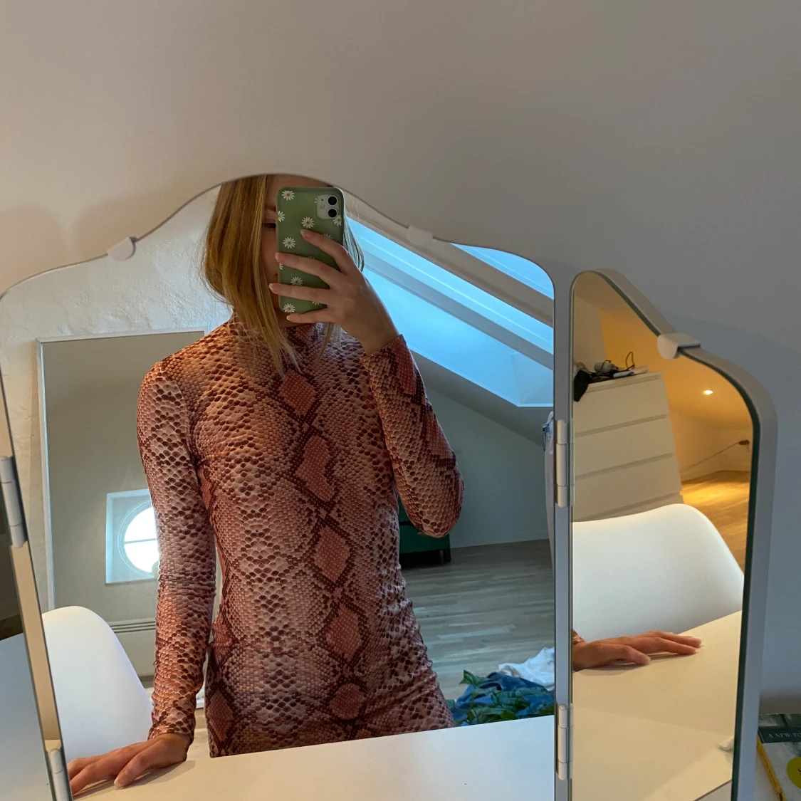 Tight leopardmönstrad klänning - 90