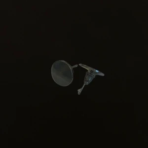 Gråa örhängen  - Runda, gråa örhängen, superfina 👂