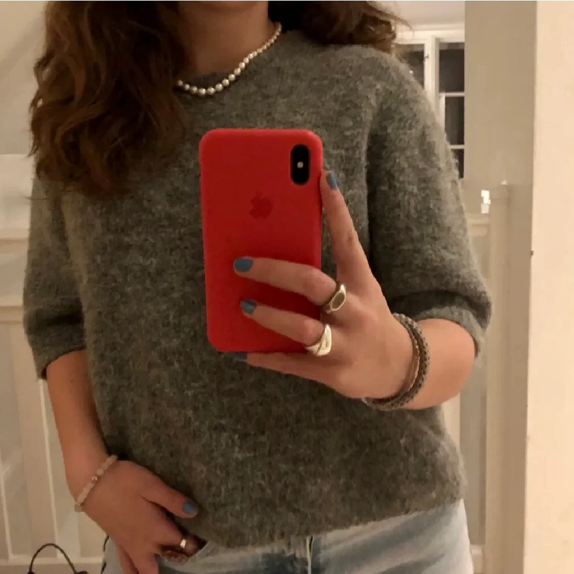 Stickad t-shirt Lindex 