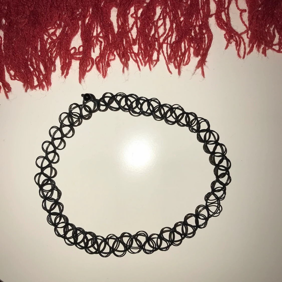svart choker halsband - 90