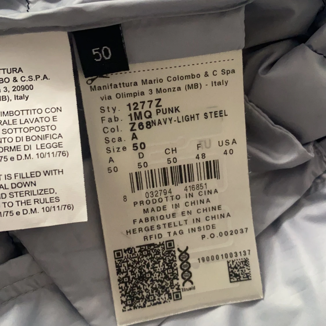 Blå Dunjacka Colmar - 90