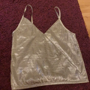 Silvrig blus - En jättefin silvrig glitterblus som i nypris kostar 199kr. Inte mycket använd och jag säljer då den tyvärr blivit för liten