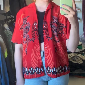 Mönstrad skjorta - Säljer för jag gillar mer oversize