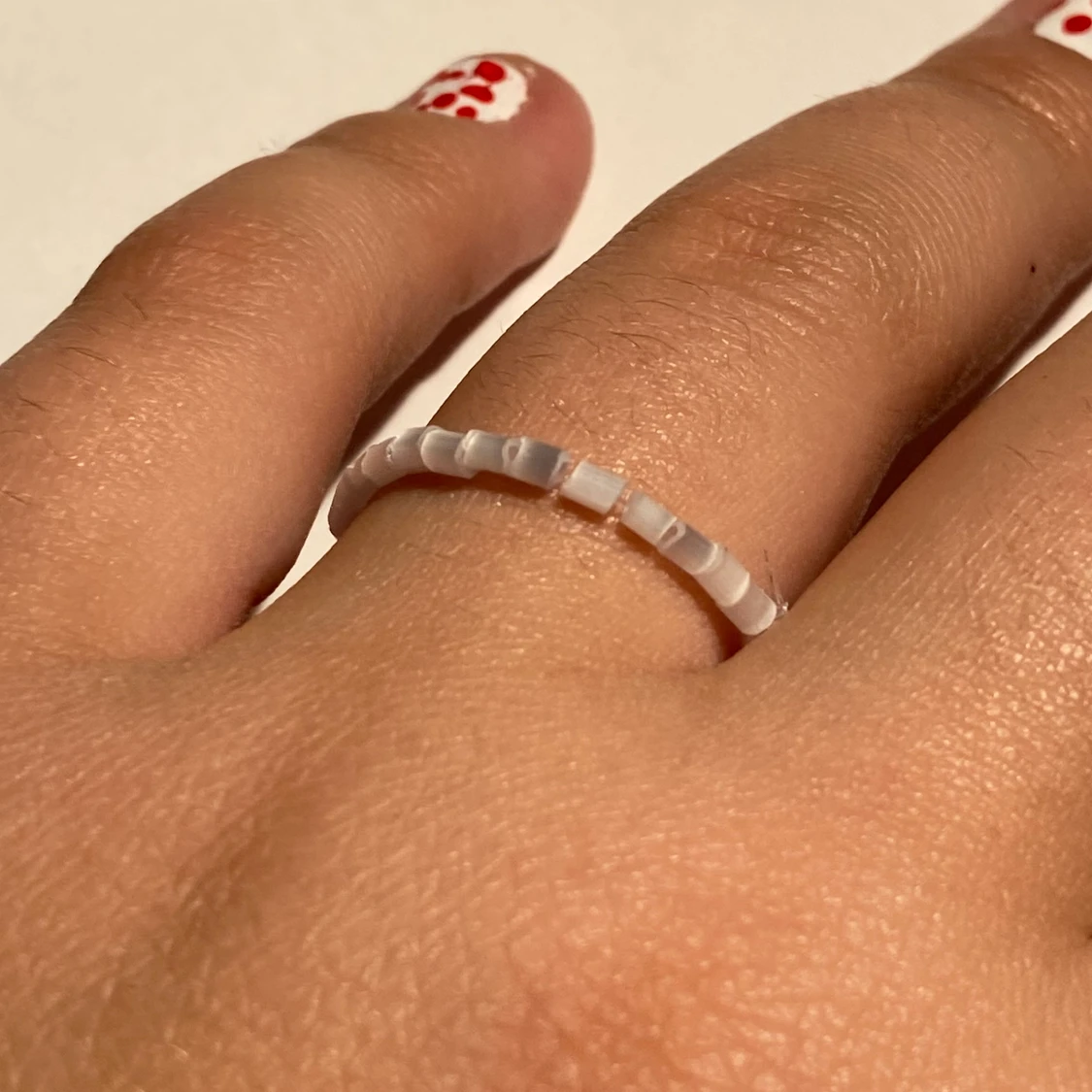 Vit pärl ring💍🤍