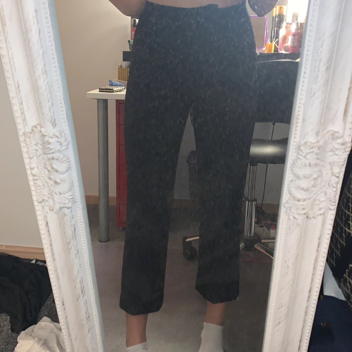 Svarta kostymbyxor i strl S💕💕💕