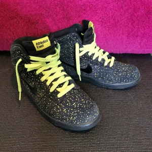 Nike Dunk High - Athletics East  - Nike Dunk High - Athletics east.  Släpptes 2009. Använda, men fortfarande i riktigt bra skick.  Storlek 42, US 8.5.