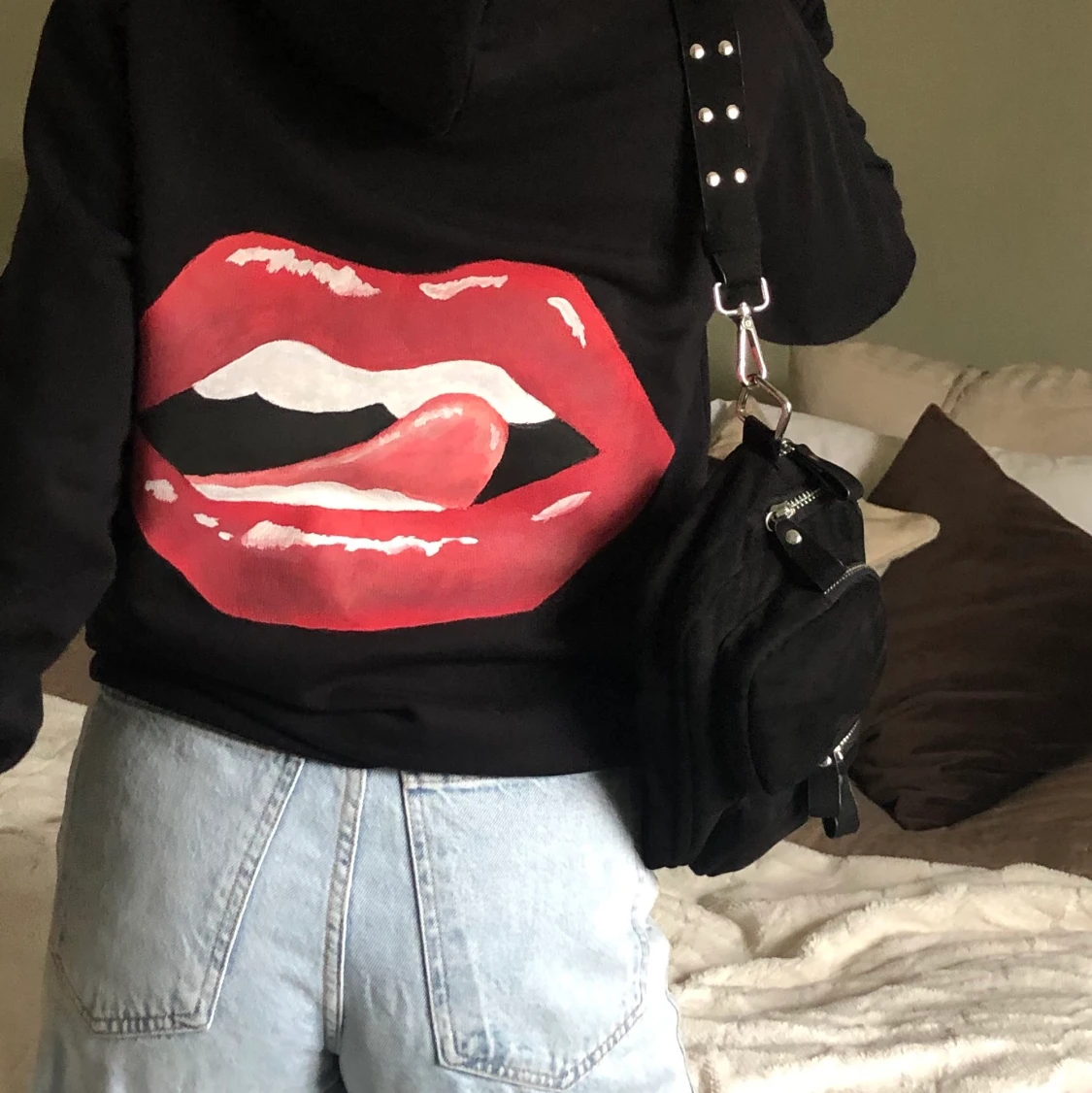 Målad hoodie!! - 90