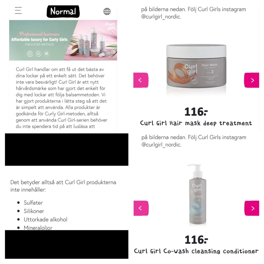 Säljer oanvända curl girl produkter som är köpta på normal. Kan användas för vågigt/rakt hår också. Budgivning startar på 80kr st. De är skonsamma mot håret💁‍♀️(Innehåller inga sulfater, silikoner, uttorkade alkoholer, mineraloljor) Vilket är väldigt bra för känsligt/skadat hår❣️. Övrigt.