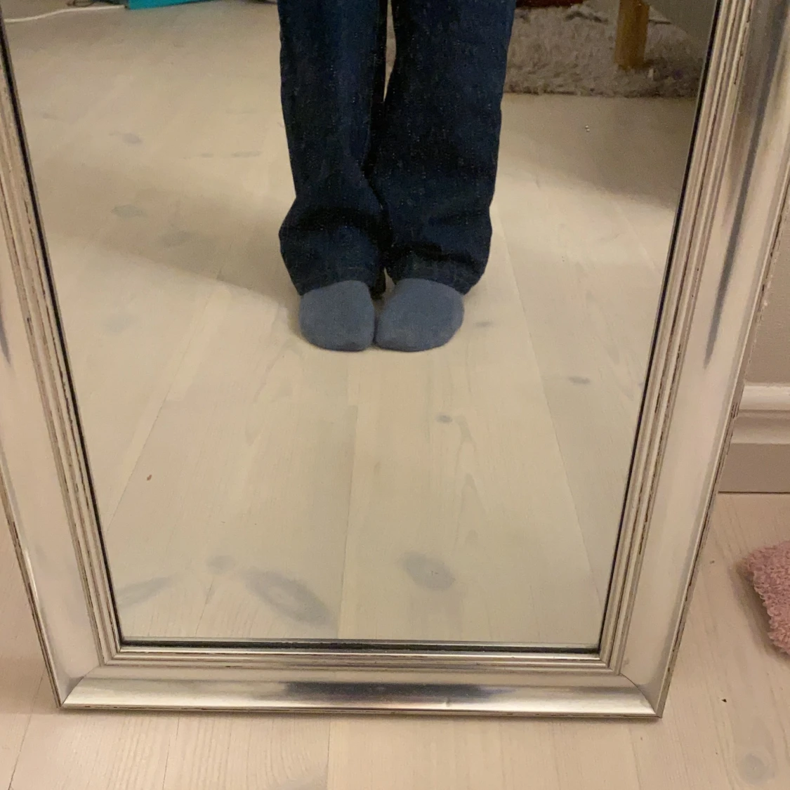 Jätte långa mörkblå jeans - 90