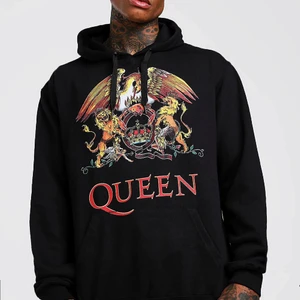 Queen-hoodie - Hoodie med Queen-tryck. Aldrig använd. Strl M 👑 