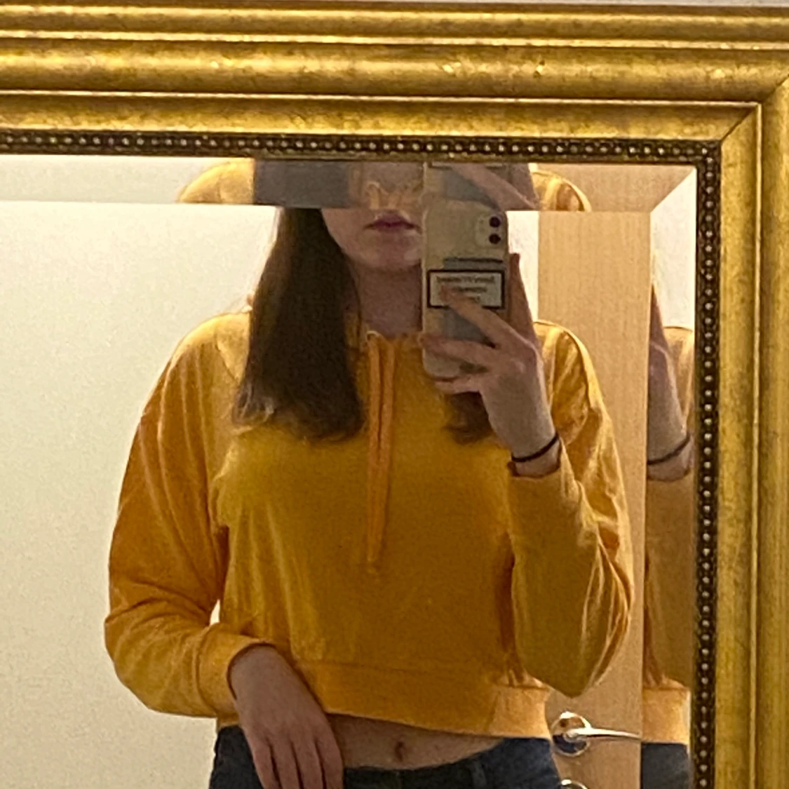 H&M divided cropped hoodie strl S