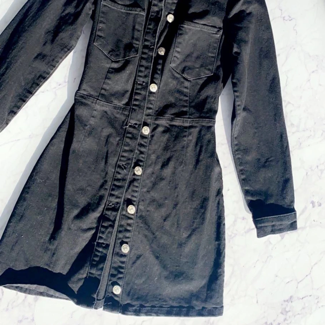 Svart jeans klänning - 90