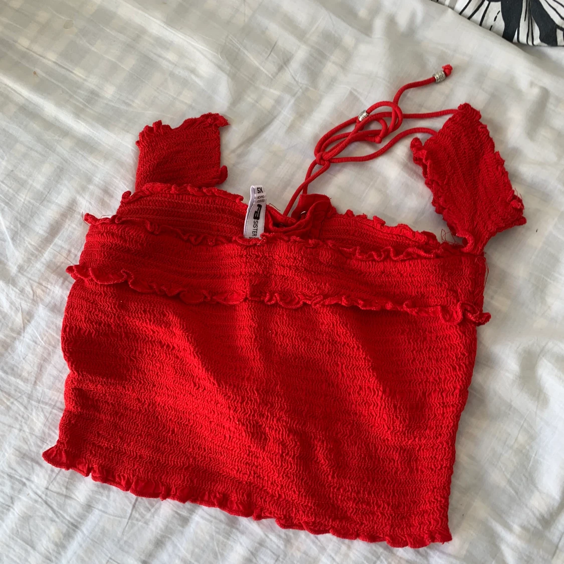 Fin ros röd tröja - 90
