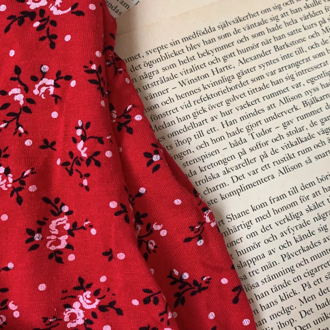 Somrig floral-print klänning!  - 91