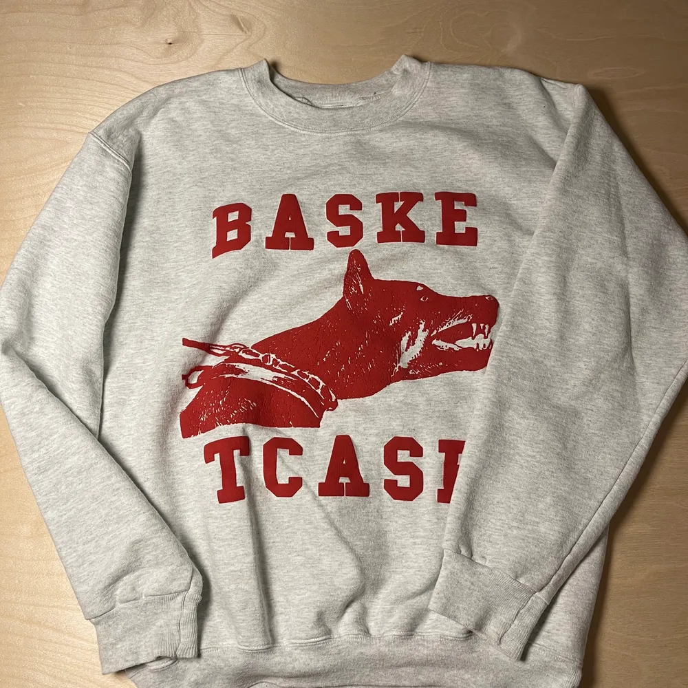 En vintage collegetröja i så fint skick! Väldigt skön inuti. 😍  Den står som storlek S, men skulle säga att det är mer en M/oversize S. Liten bläck fläck på baksidan av ena armen (var där när jag köpte).. Hoodies.