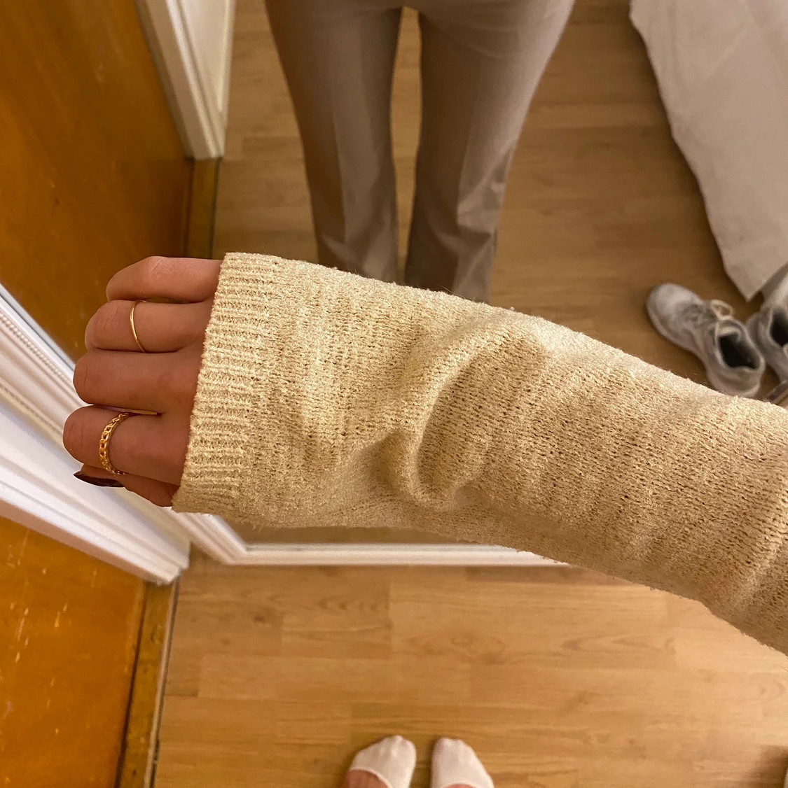 Beige tröja från Mango - 90