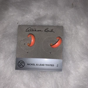 Oranga små örhängen  - Detta är ett par helt vanliga örhängen vet ej om de är använda. Väldigt bra skick🌸 Buda i kommentarerna💕