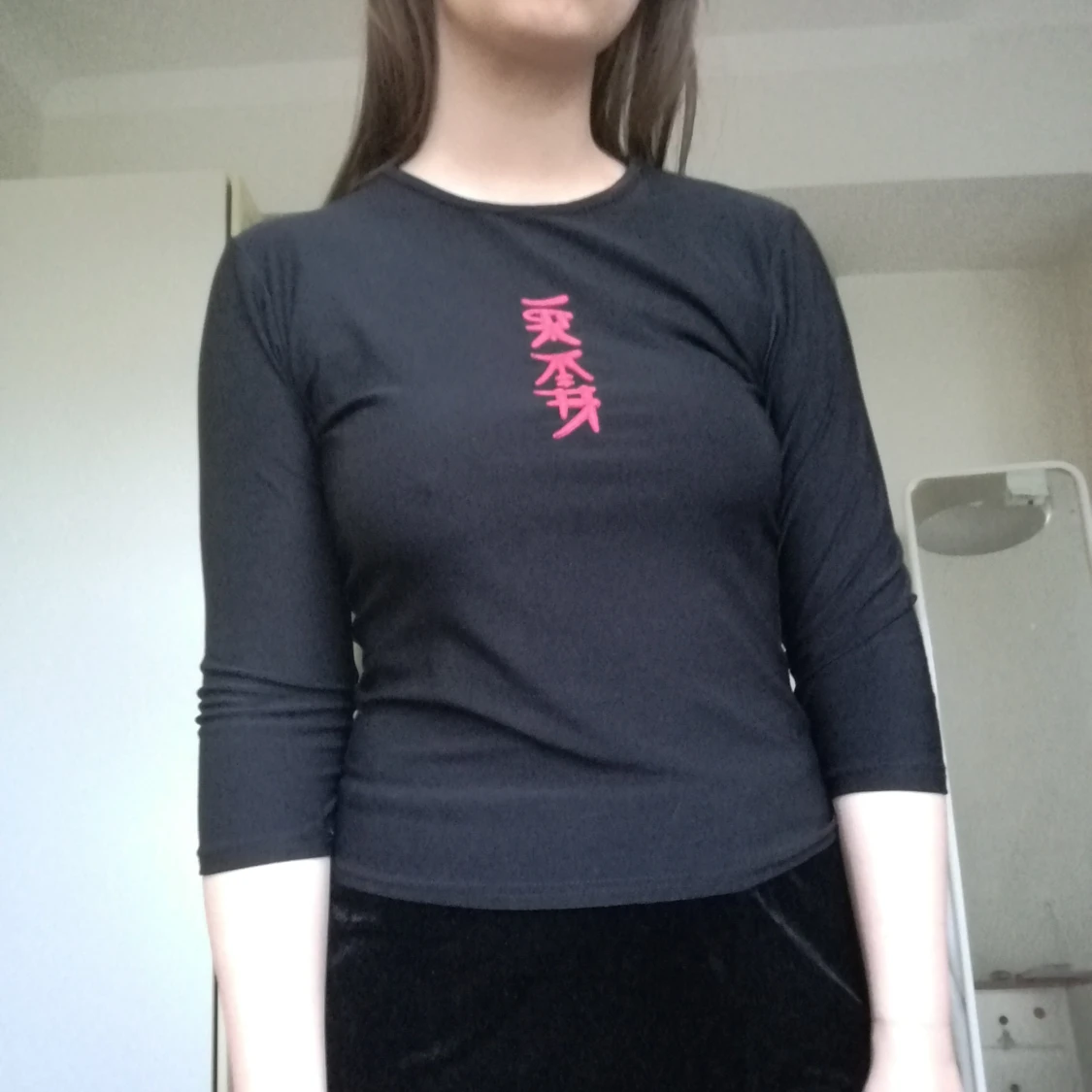 Svart Y2K topp 💘 - 90