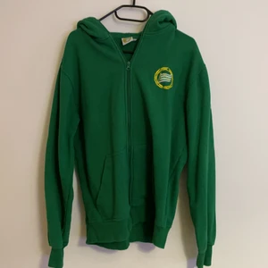 Hammarby Hoddie - Hammarby hoddie med dragkedja och stor luva, använd att fåtalgånget