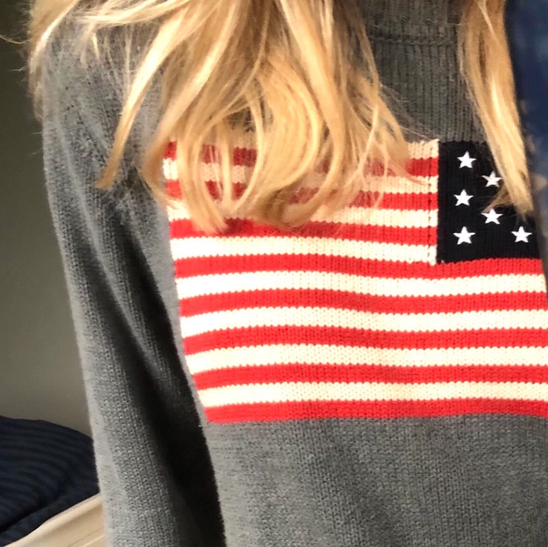 Grå mysig tröja - 90