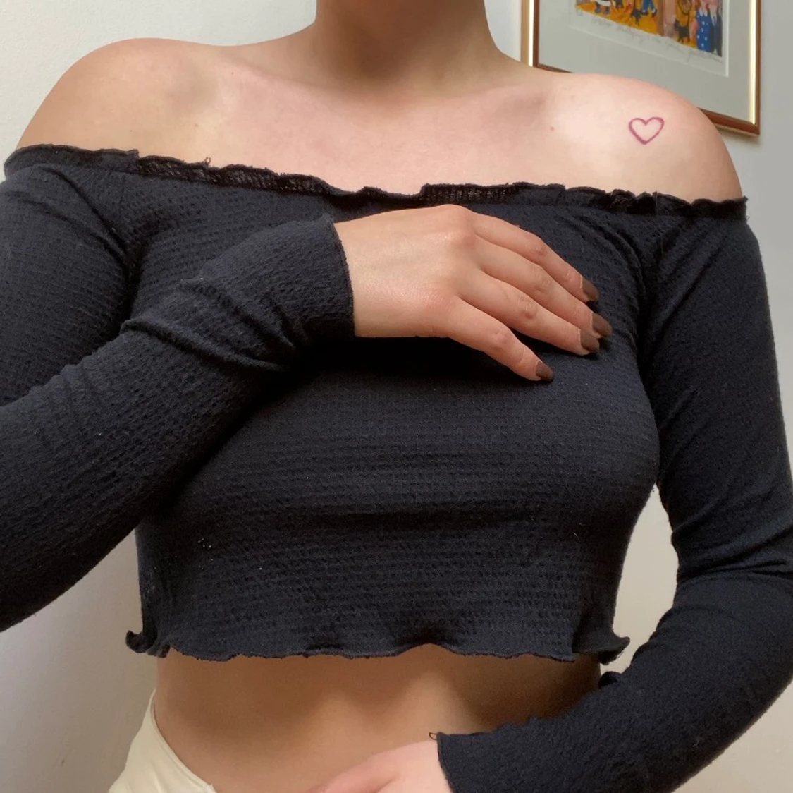 Off-shoulder topp  - 90