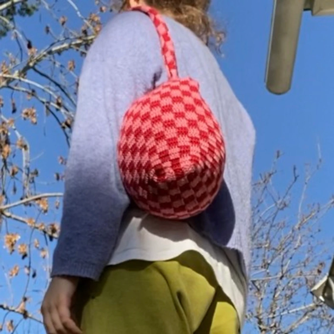 Virkad väska med japansk knut - 90