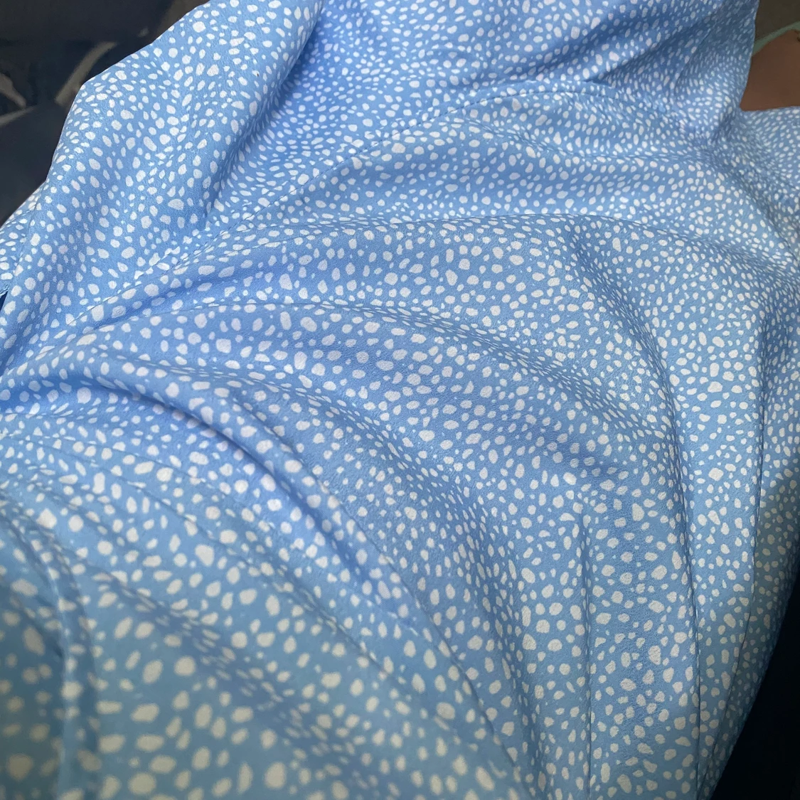 Blå prickig klänning str 36 - 90