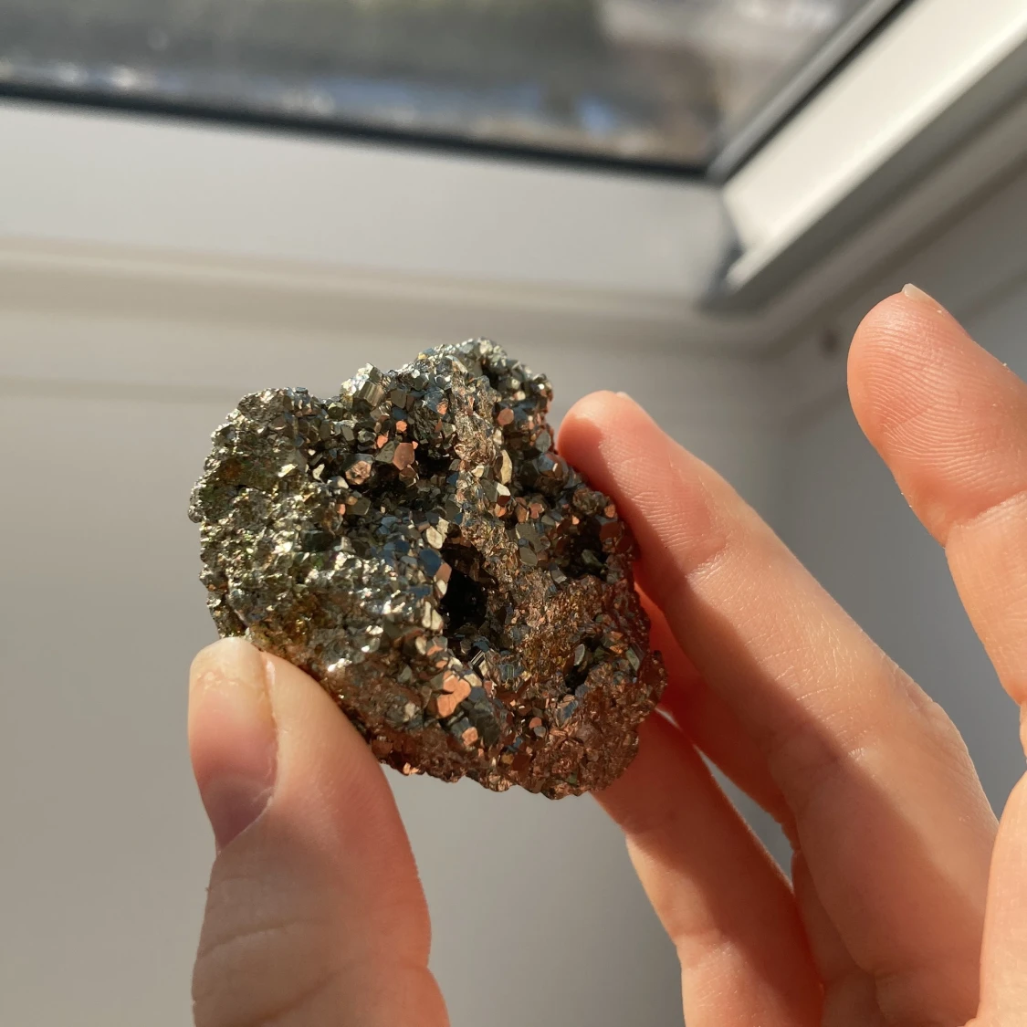 Äkta pyrit kristall - 91