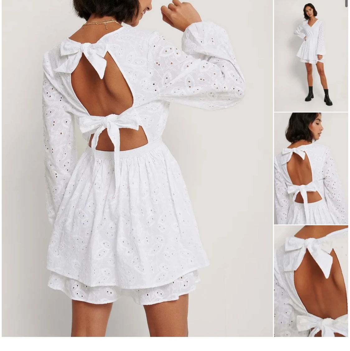 Vit klänning nakd - 90