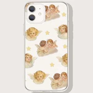 Skal till iPhone 11 - 💖IPhone 11 skal med änglar🤍 köpt på Shein, säljer då det inte kommer till användning. I nyskick eftersom det aldrig är använt💖