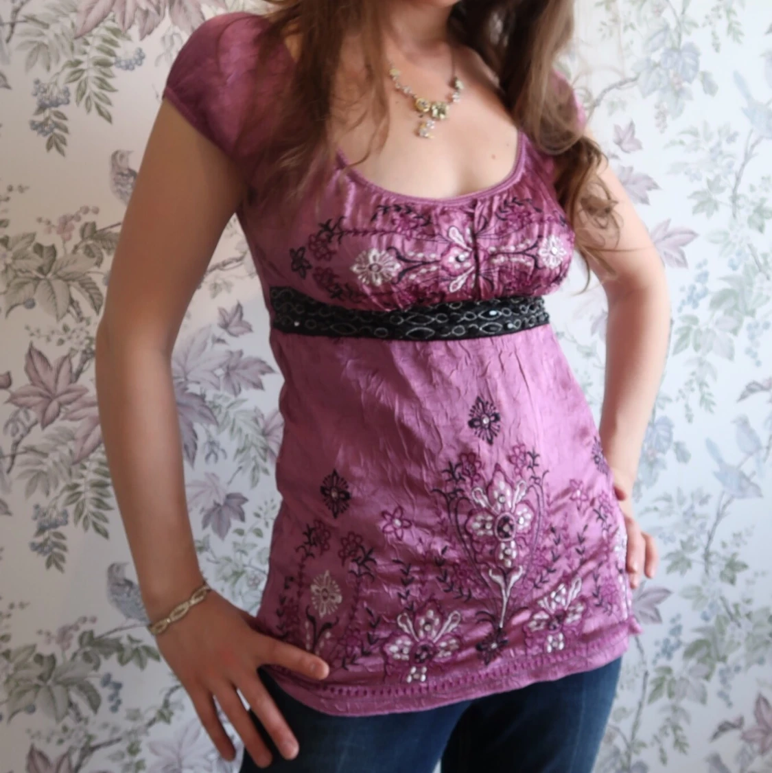 Rosa tröja medium  - 90