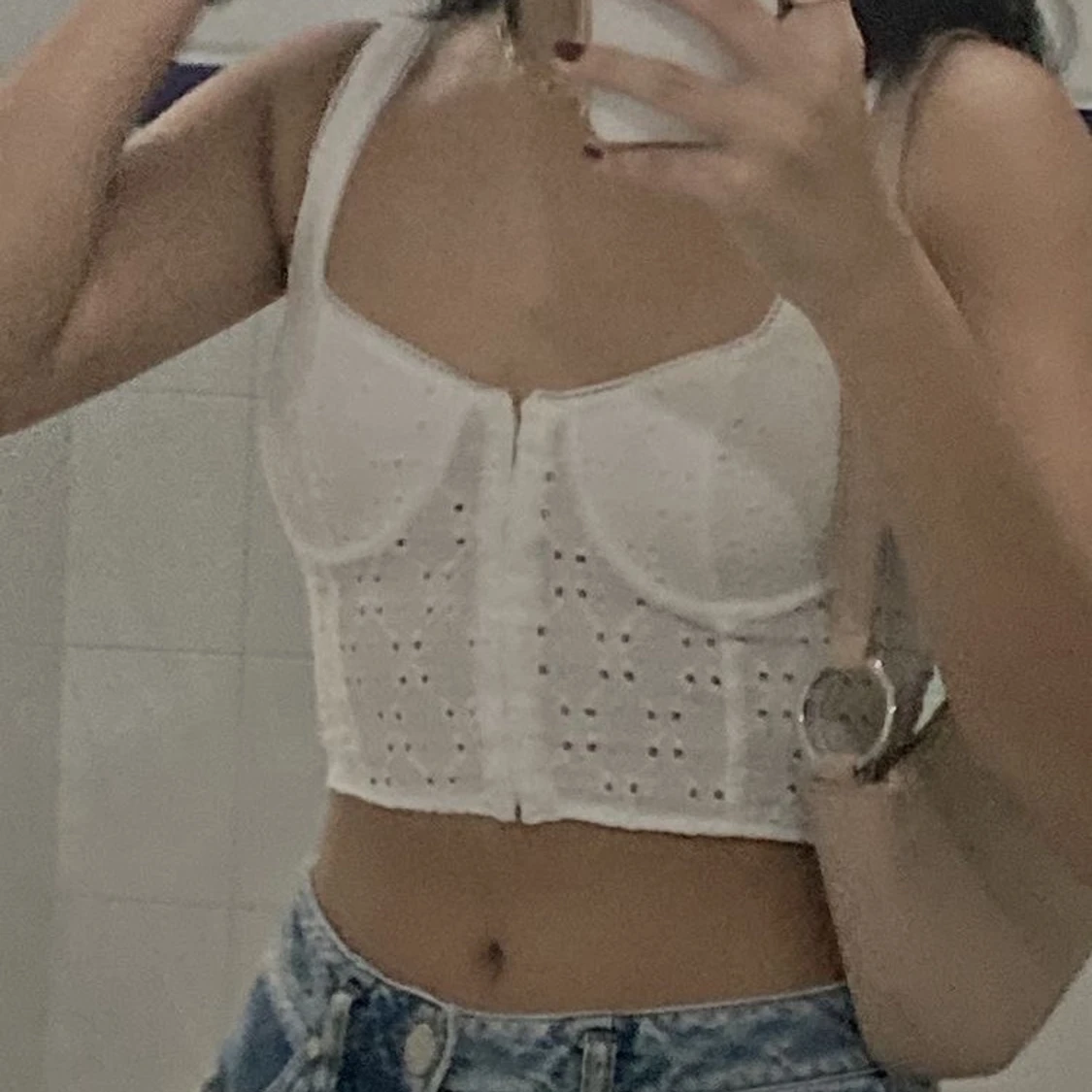 Korsettliknande topp