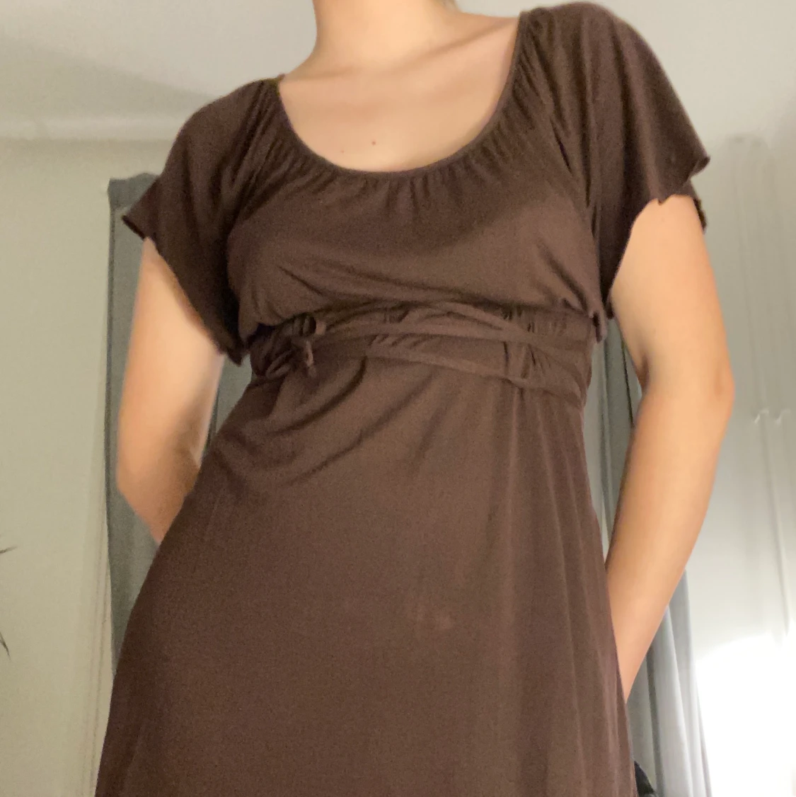 brun klänning  - 90