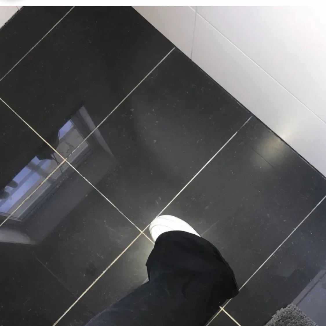 Fina svarta lågmidjade bootcut byxor  - 90