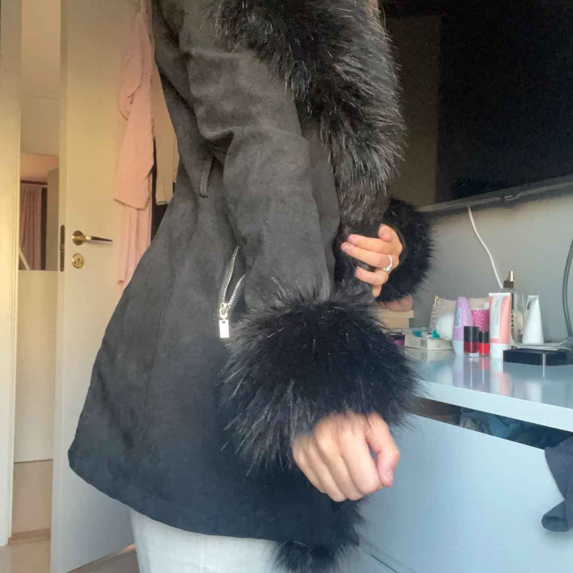 Fake päls kappa  - 91