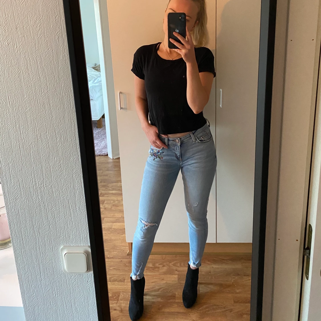 Zara denim jeans, strl 36