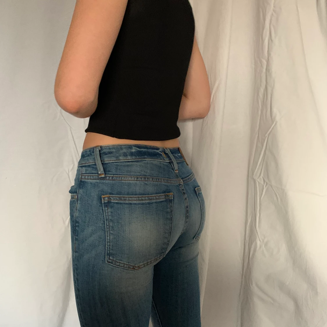 Lågmidjade flare jeans Crocker - 90