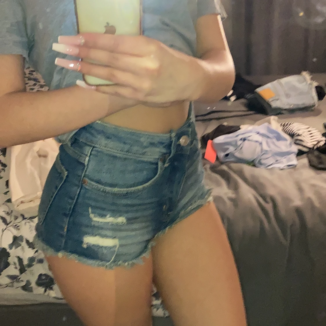 Mörkblåa shorts  - 90