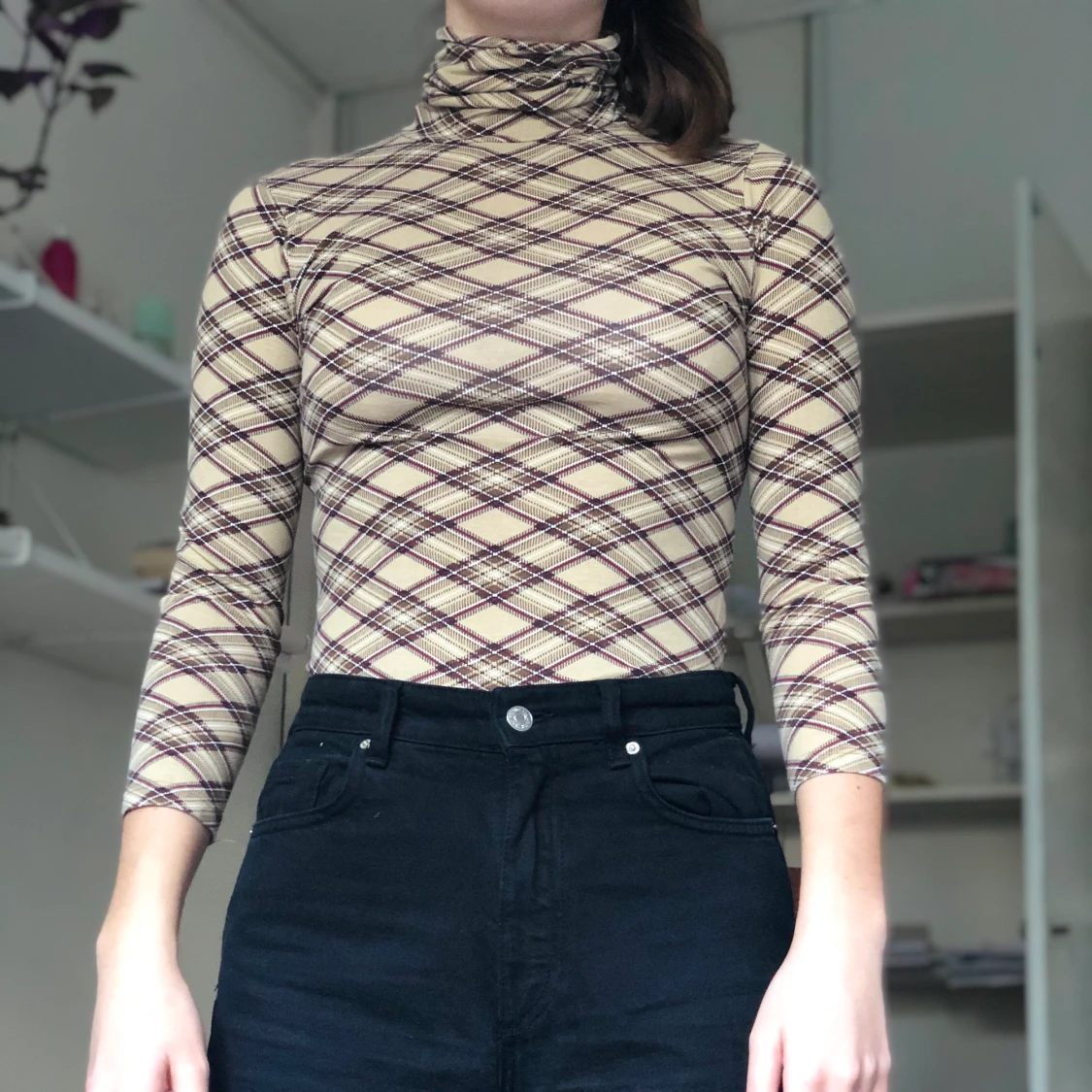 Mönstrad polotröja