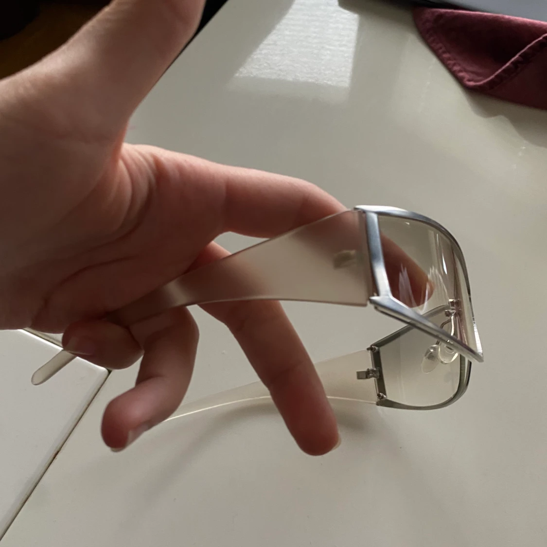 Genomskinliga vintage solglasögon  - 90